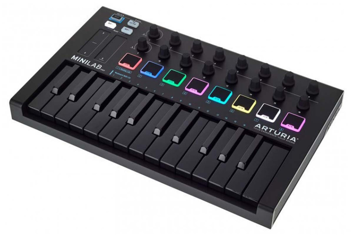 ARTURIA MINILAB MK2 アートリア midiキーボード25鍵 Amazon | ARTURIA MiniLab MkII (Deep Black) 限定カラー MIDI