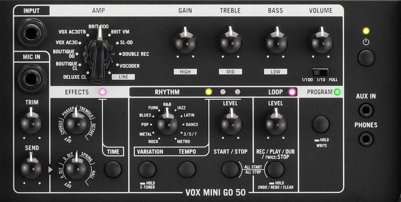 VOX MINI GO 50 VMG-50 ポータブルアンプ VOX MINI GO 50 ポータブルモデリングギターアンプリファイア