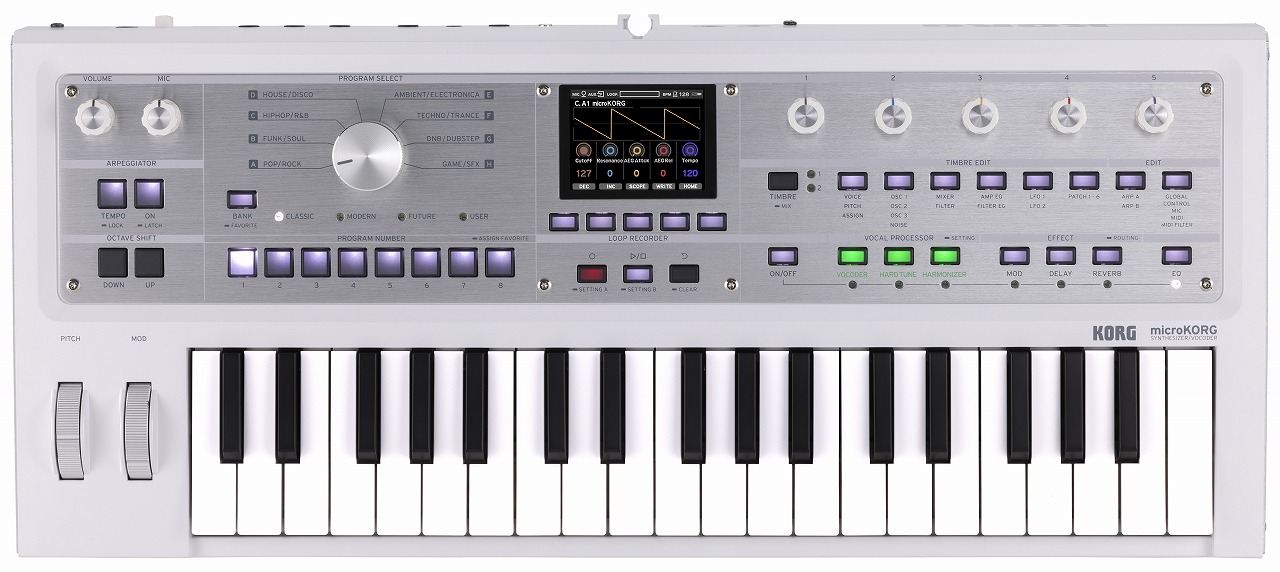 micro KORG2 ホワイトメタリック 新品未使用 ケース付き Amazon.co.jp: KORG(コルグ) シンセサイザー microKORG 2 限定