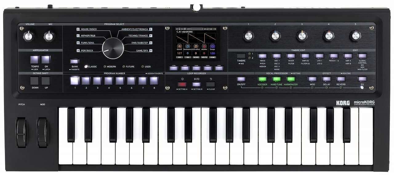 KORG(コルグ)/マイクロコルグ 赤黒限定カラー 専用ハードケース付き Microkorg マイクロコルグ 赤黒限定カラー 専用ハードケース付き
