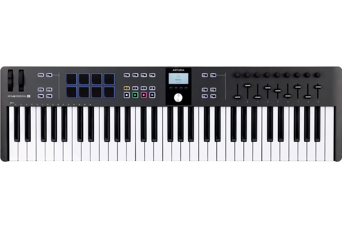 コントローラー　KeyLab　ユニバーサルMIDI　Black　Essential　mk3　61　イシバシ楽器　Arturia　アートリア