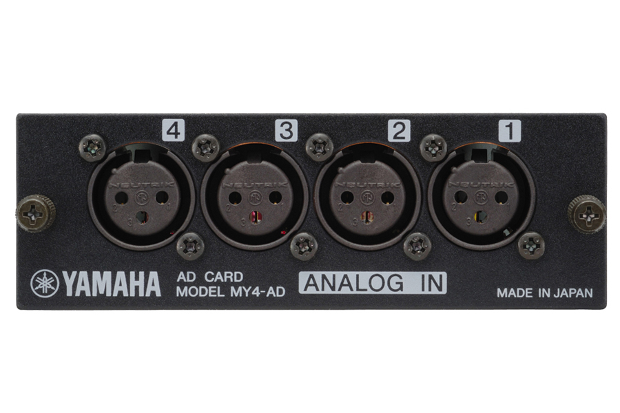 ヤマハ デジタルミキサー用ADカード YAMAHA MY4-AD ADカード（XLR3-31×4） | TOMOCA ONLINE SHOP