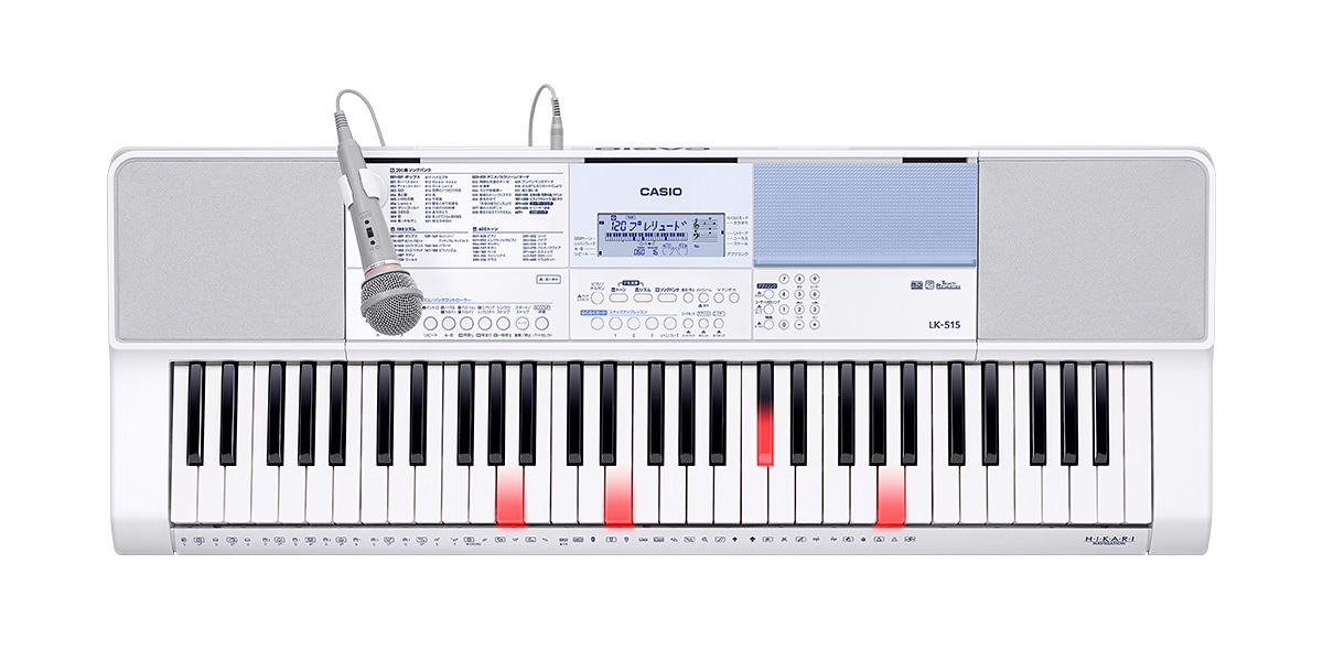 CASIO Casiotone 光ナビゲーションキーボード LK-515 - 器材