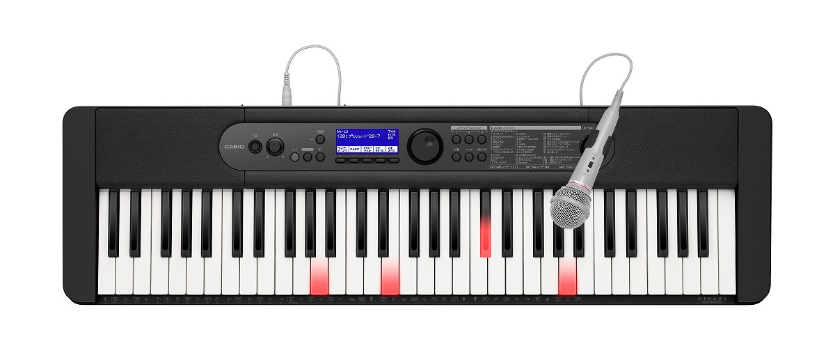 イヤホン・スタンド付き　カシオ　CASIO 光ナビゲーションキーボード CASIO カシオ / LK-540BK Casiotone光ナビゲーション キーボード