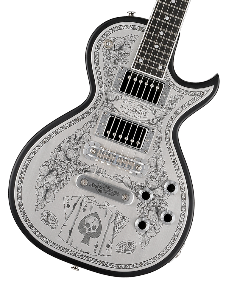 ZEMAITIS Metal Front MFG-AC-24 Aces  Eights Black ゼマイティス【お取り寄せ商品】 イシバシ 楽器