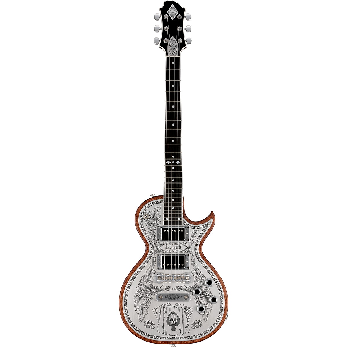 Zemaitis / Metal Front MFG-AC-24 Aces & Eights Natural