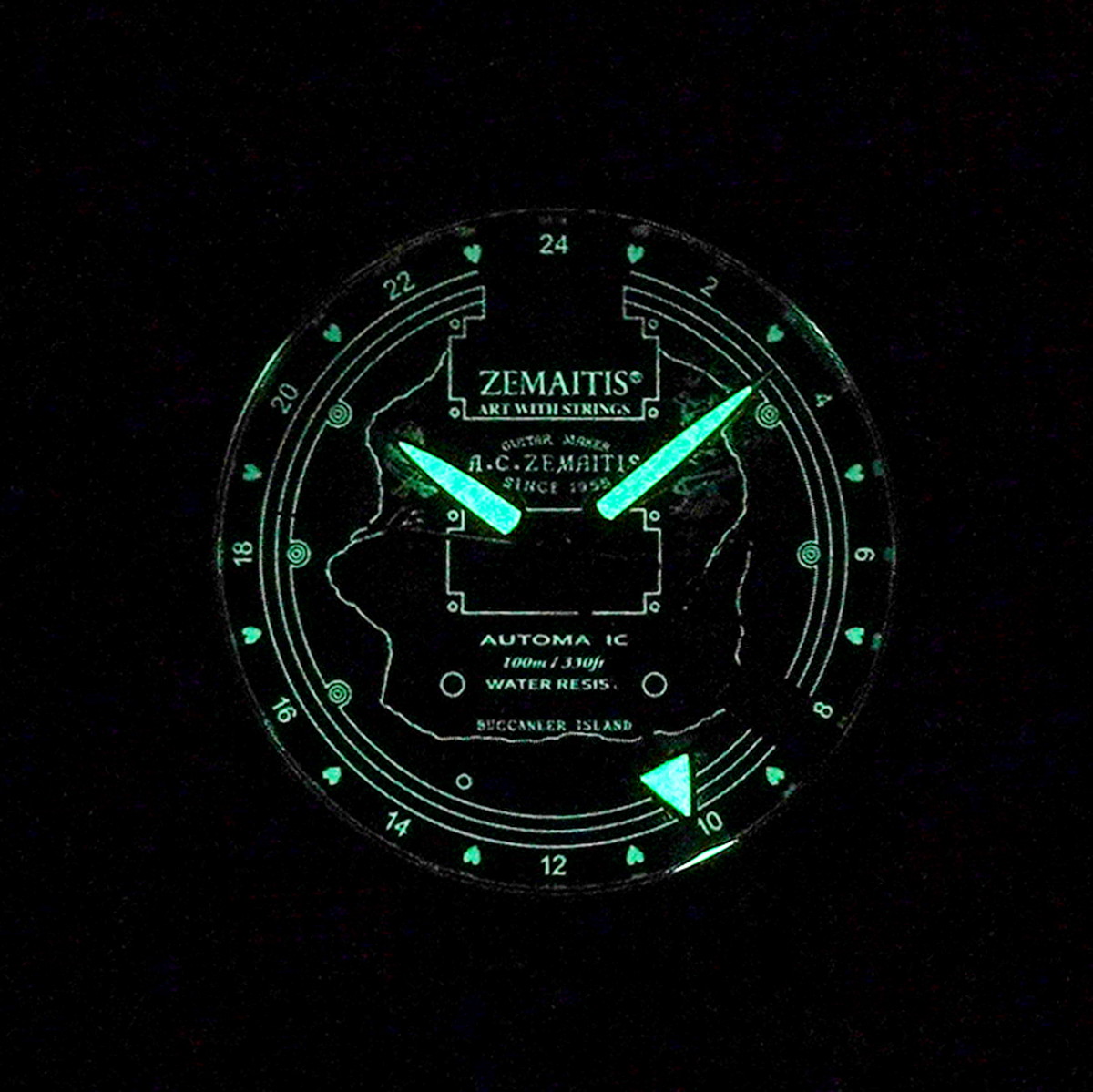 Zemaitis / ZWDF24BI Disk Front ゼマイティス セイコー 腕時計
