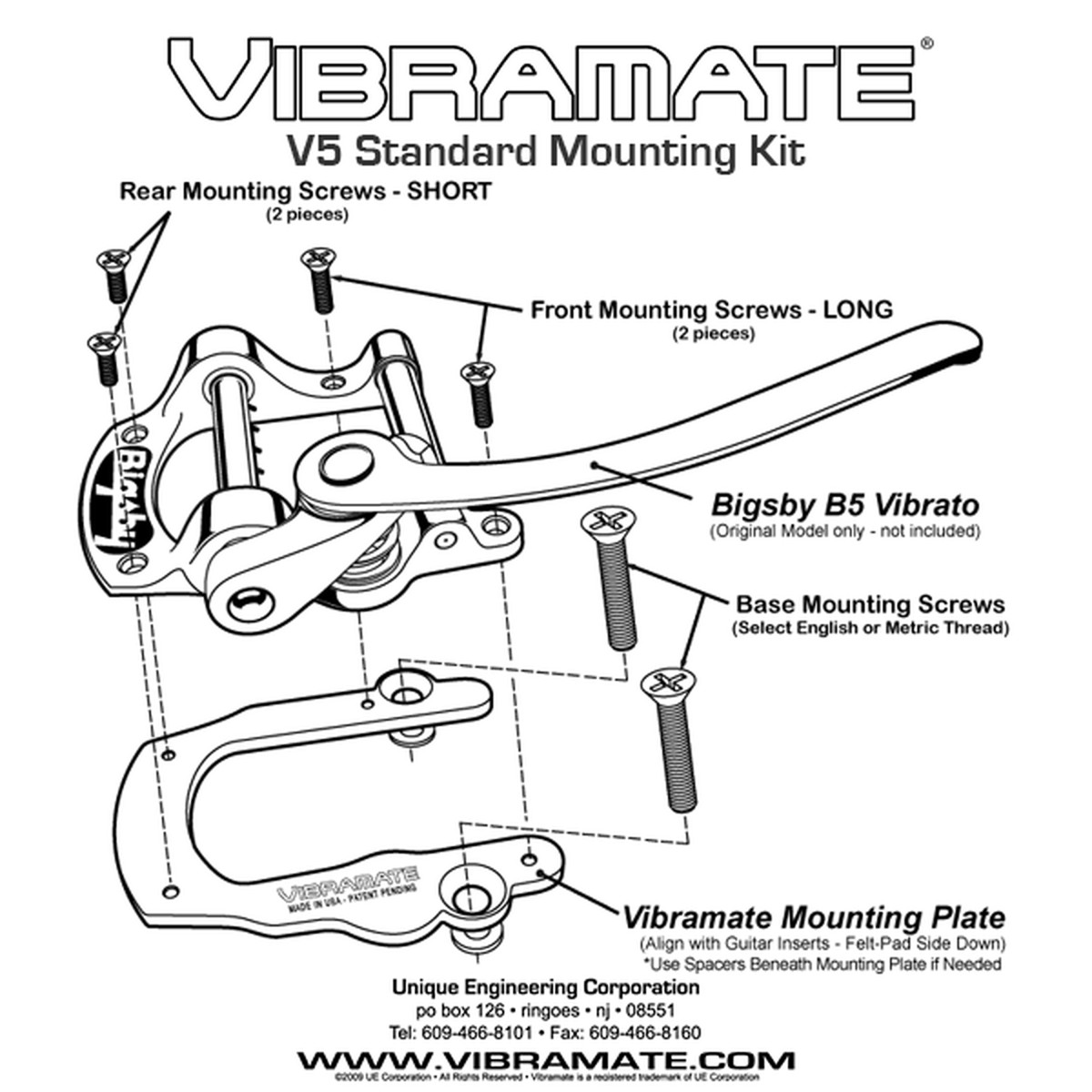 Vibramate V5 C ビグスビーb5用 V5 C Left Short | VIBRAMATE | 取扱いブランド | 株式会社 神田