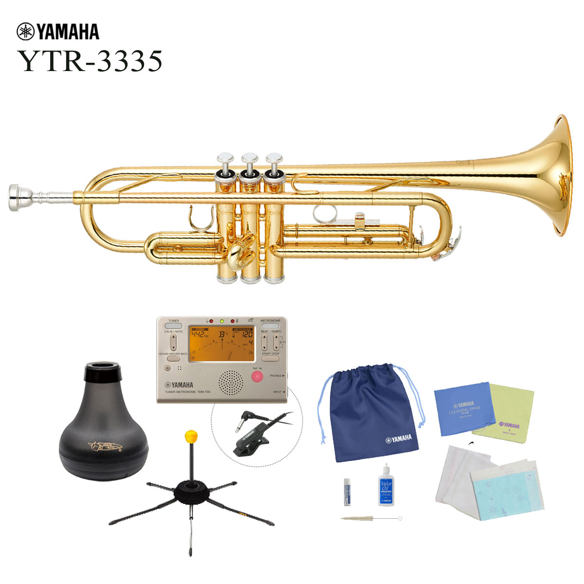 純正・新品 【美品 メンテナンス済】YAMAHA YTR3335S トランペット