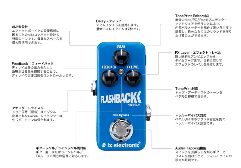 tc electronic Flashback Mini Delay ディレイ TC Electronic | Product | FLASHBACK MINI DELAY