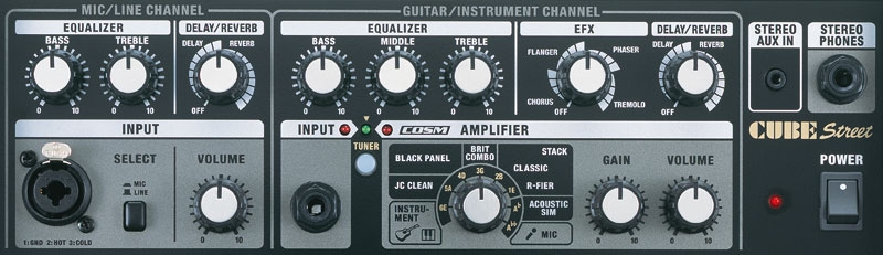 Roland/CUBE STREET純正ケースマイクケーブルマイクスタンドセット ローランド Roland / CUBE STREET EX 純正ケース・マイク
