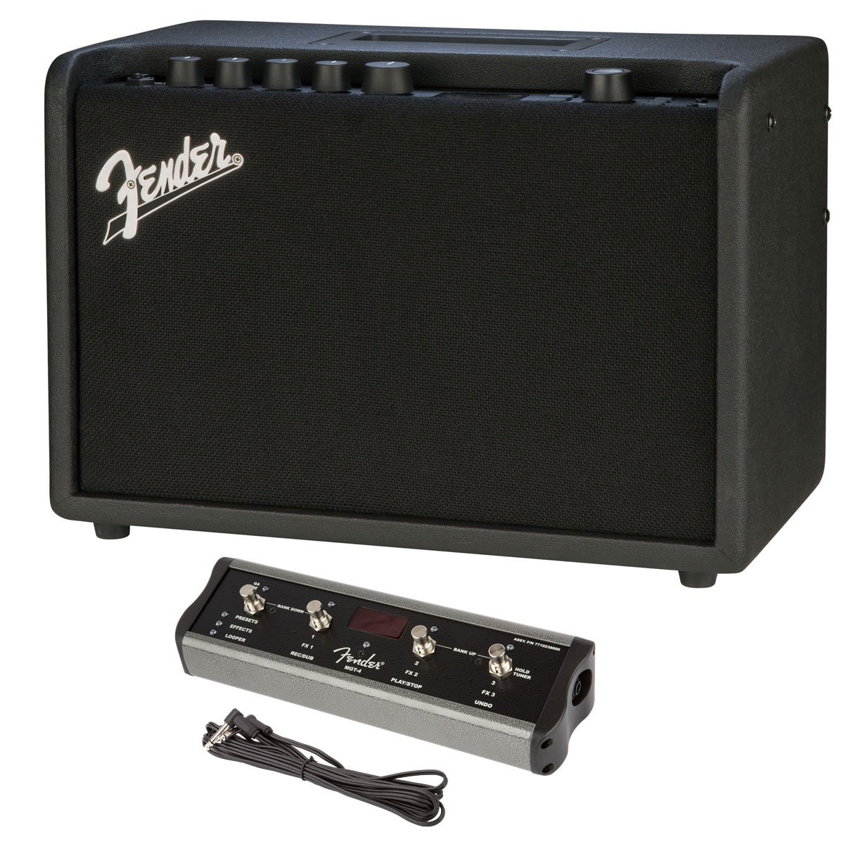 中古美品室内保管FENDER Mustang GT 40 ギターアンプ + フットスイッチ