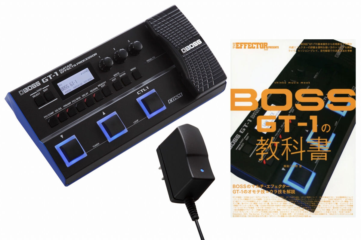BOSS GT-1 マルチエフェクター・教科書・ケース　セット