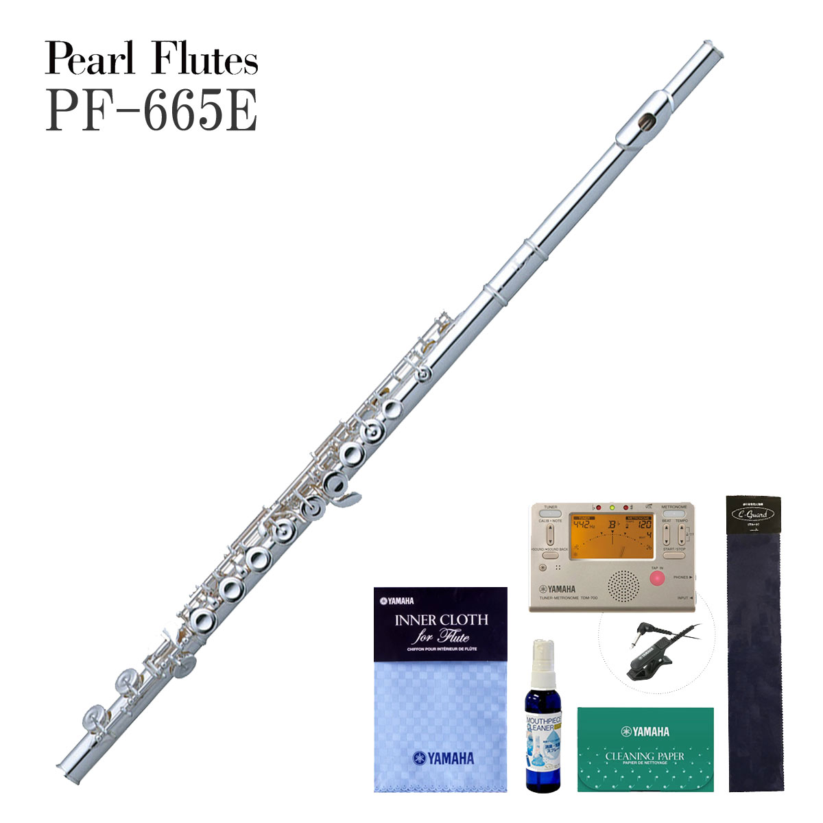 Pearl Flute / PF-665E パール フルート 頭部管銀製 厳選アクセサリー