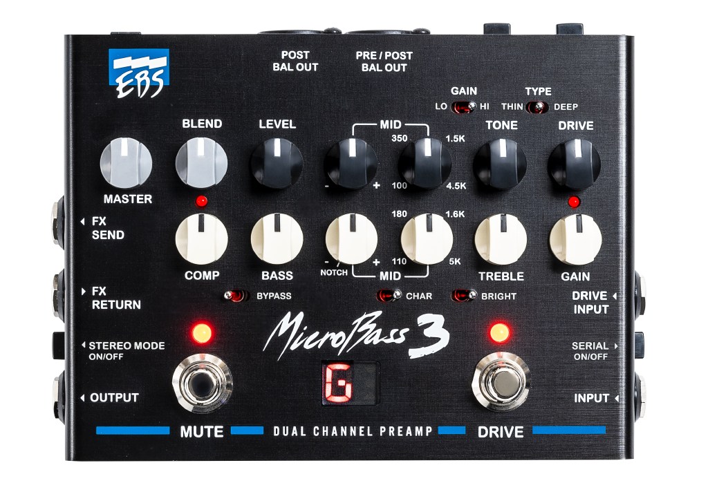 EBS / MicroBass 3 2-Channel Professional Outboard Preamp ベース用