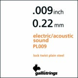 Gallistrings / PS009 - Single String Plain Steel 쥭/ƥåѥХ鸹 .009ڥꥢ