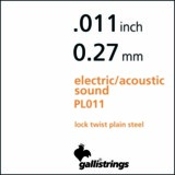 Gallistrings / PS011 - Single String Plain Steel 쥭/ƥåѥХ鸹 .011ڥꥢ