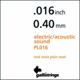 Gallistrings / PS016 - Single String Plain Steel 쥭/ƥåѥХ鸹 .016ڥꥢ