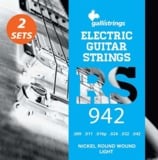 Gallistrings / RS942DS 2Set Light ライトゲージ・エレキギター弦 イタリア製 【ニッケルプレート仕様】
