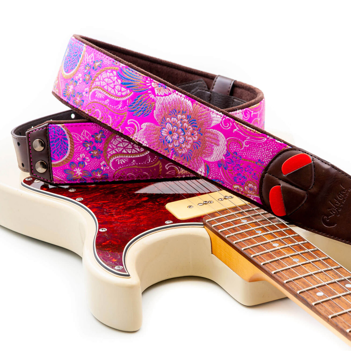 シーナ・エルハルト・バンド/『リーヴ・ザ・ライト・オン』 RightON!STRAPS / HOKKAIDO Pink ライトオン ギターストラップ