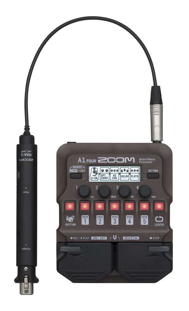 ZOOM / A1 FOUR -純正ACアダプター、ギター用ケーブル付