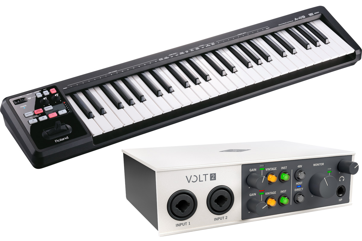 Roland A-49 MIDIキーボード ブラック ROLAND ( ローランド ) A-49-BK MIDIキーボードコントローラー