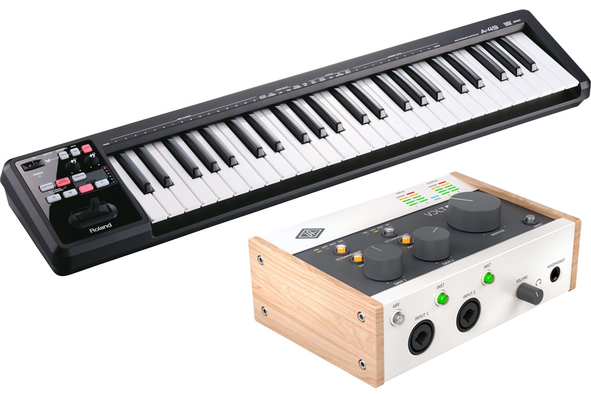 Roland / A-49 BK + Universal Audio / VOLT276 セット MIDIキーボード