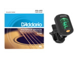 D'Addario / EJ16 Light 12-53 ダダリオ アコースティックギター弦 アコギ弦 + AROMA / AT-01A クリップチューナー セット