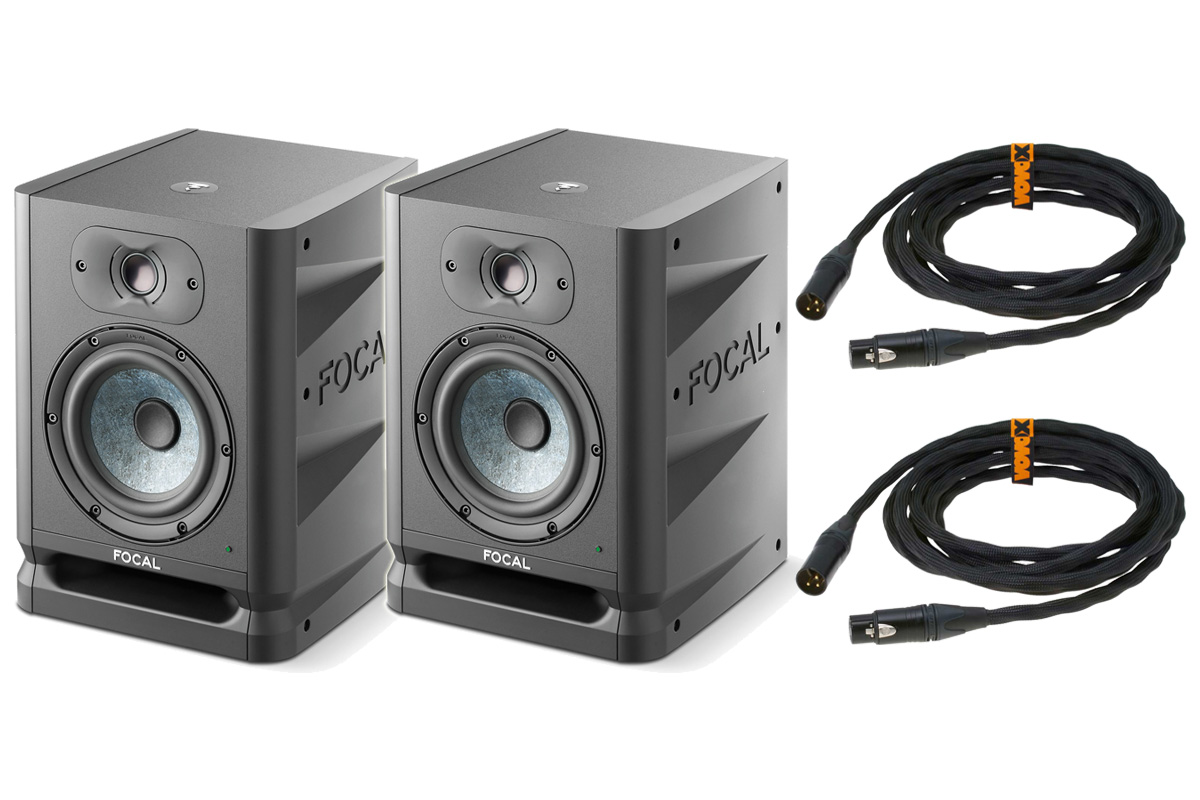 Focal フォーカル / ALPHA EVO 50 (ペア) スタジオモニター【数量限定 VOVOXケーブル：link direct S 200cm  XLR(F)-XLR(M) 2本セット】