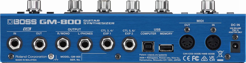BOSS / GM-800 Guitar Synthesizer + GK-5Bピックアップ(ベース
