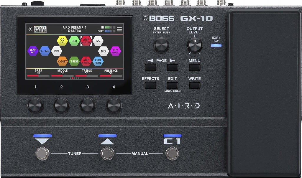 BOSS GT-10 マルチエフェクター アダプタ 説明書 キャリングバッグ付き BOSS GT-1 純正アダプター + 純正ケース + 教科書 セット マルチ