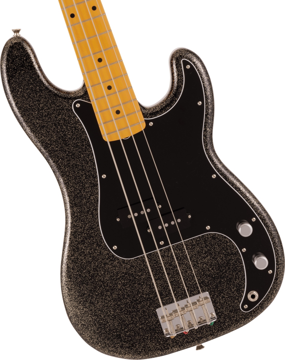 Fender / J Precision Bass Maple Fingerboard Black Gold VOX