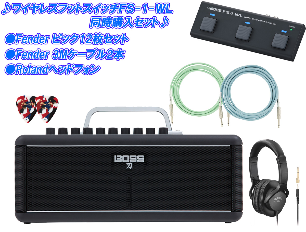 BOSS / KATANA-AIR Guitar Amplifier + FS-1-WL Wireless Foot Switch