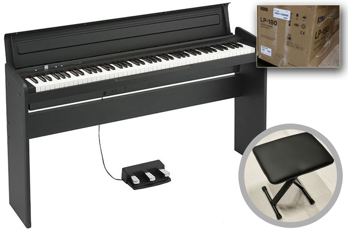 カーリング KORG LP-180BK 電子ピアノ 鍵盤楽器