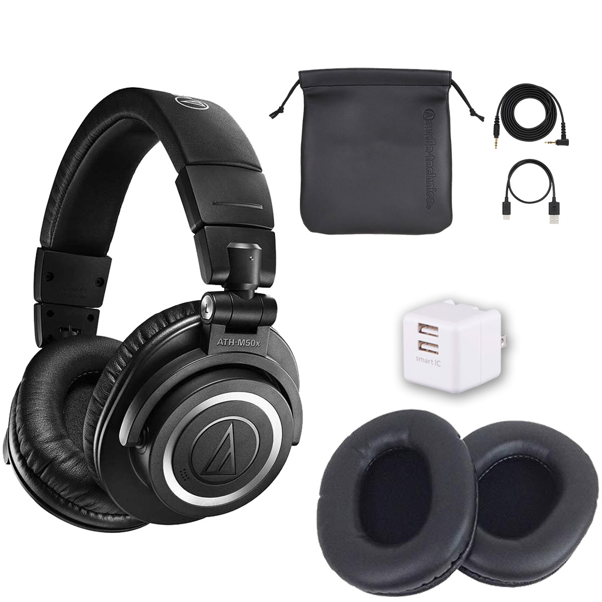 audio-technica / ATH-M50xBT2 完璧セット -純正イヤーパッドHP-M50x