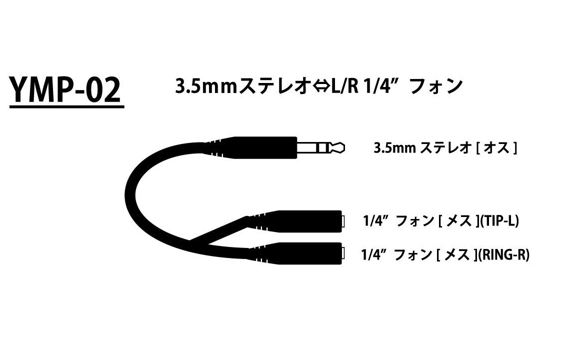 YAMAHA / MS45DR 電子ドラム用モニタースピーカー ミニ端子用Y字