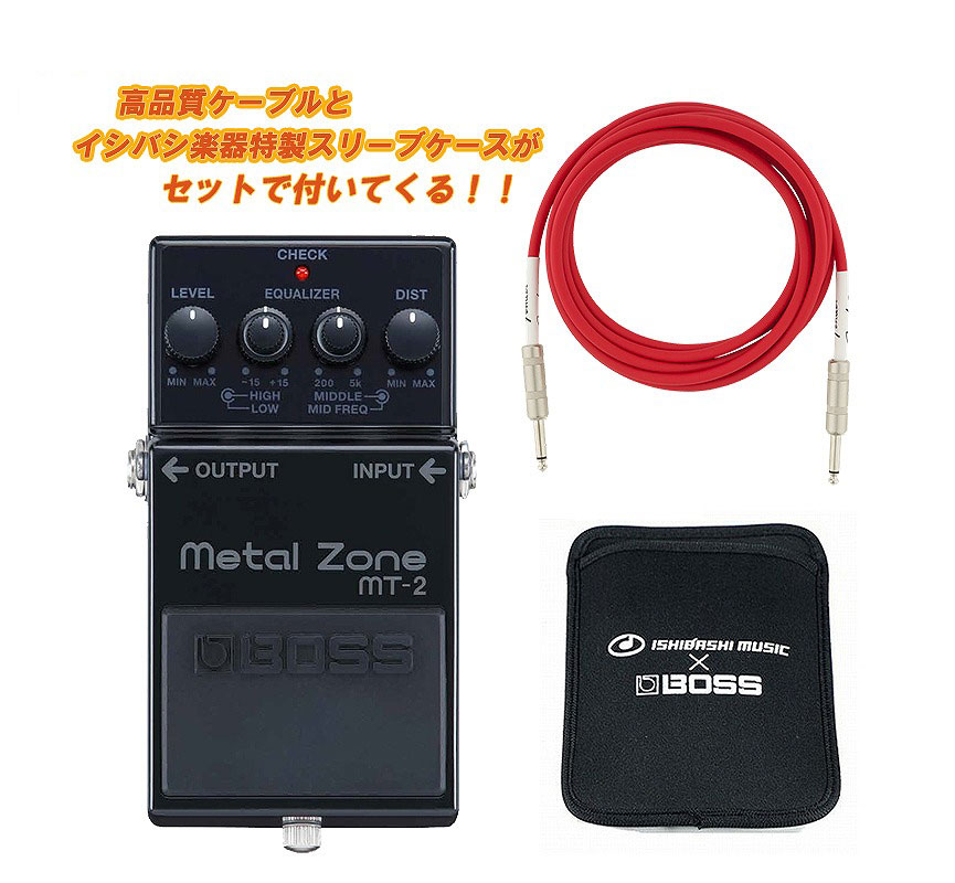 BOSS / MT-2-3A Metal Zone 30th Anniversaryエフェクター MT23A ボス フェンダー ケーブルセット