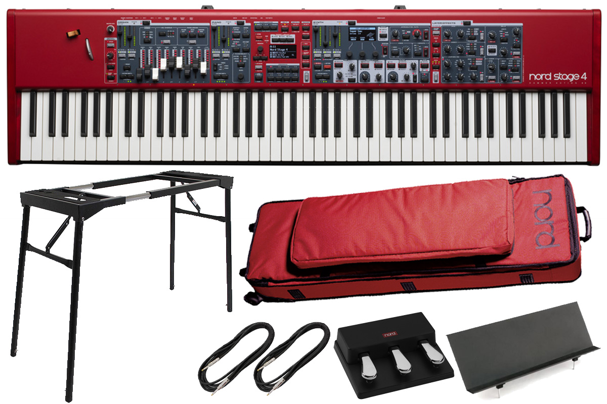 訳あり超特価の通販 nord ノード / Nord Stage 4 88 [純正ケース＆3本ペダル 鍵盤楽器