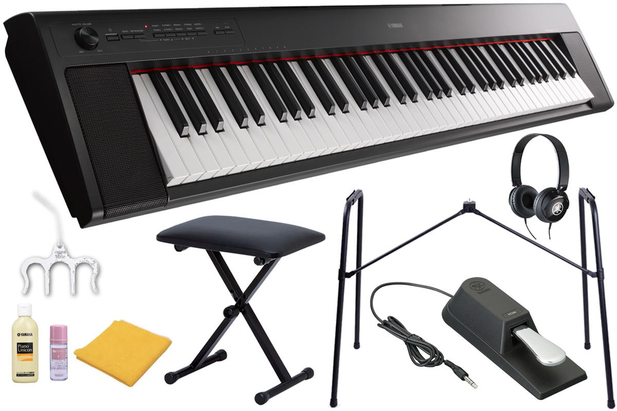 YAMAHA ヤマハ / piaggero NP-32B ブラック【数量限定 純正アクセサリーセット！】ピアジェーロ 電子キーボード《お手入れセットプレゼント》  | イシバシ楽器