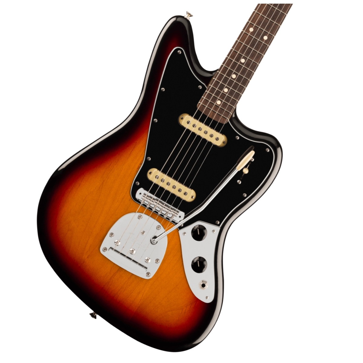 ジャガーエレキギター Fender USA エレキギターJaguar 1962年製 3-Tone Sunburst中古