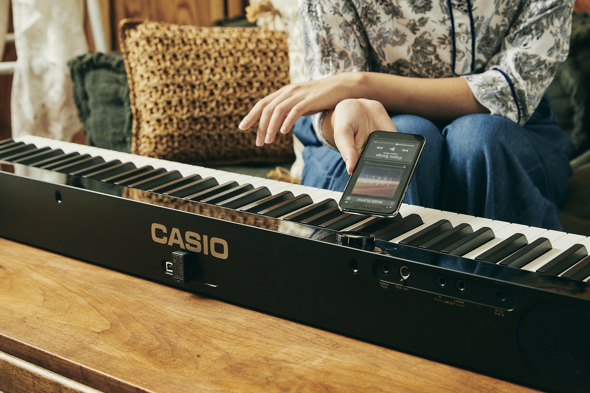 カシオ(CASIO)電子ピアノ Privia PX-S1100BK(ブラック) 88鍵盤 スリムデザイン  純正 ペダル 3本ペダルユニット SP- 34 | イシバシ楽器