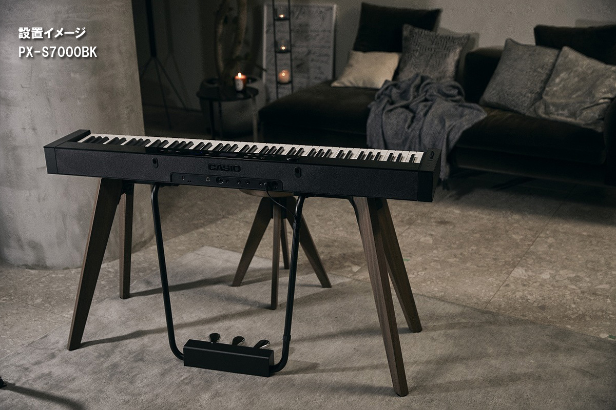 全国組立設置無料)CASIO PX-S7000HM ハーモニアスマスタード  電子ピアノ(CC-7LTセット)(レッスンセット＆ピアノケアセットプレゼント))(代引不可) イシバシ楽器