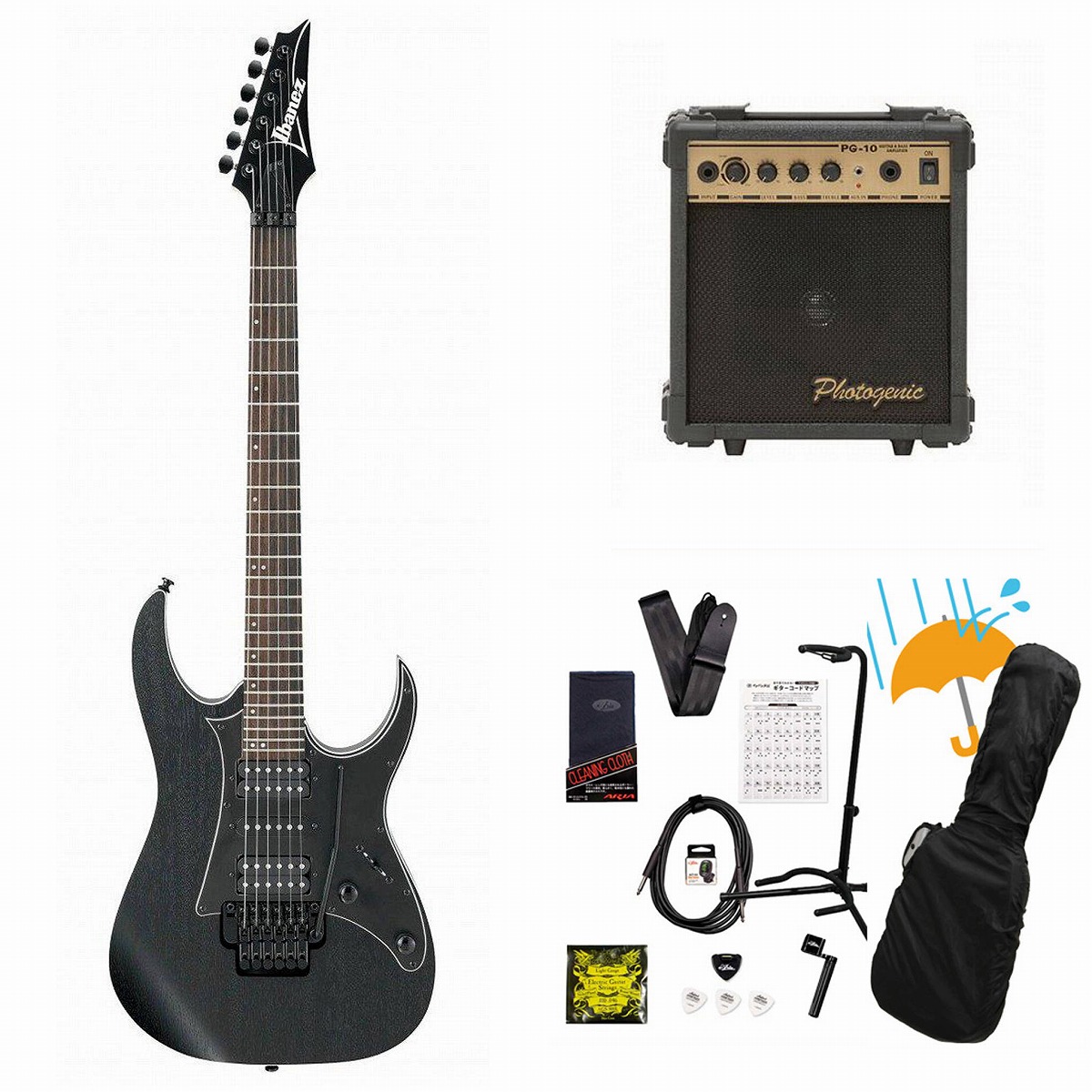Ibanez RG350ZB（ ブラック）エレキギター Ibanez RG350ZB-WK Weathered Black RG Series Electric Guitar