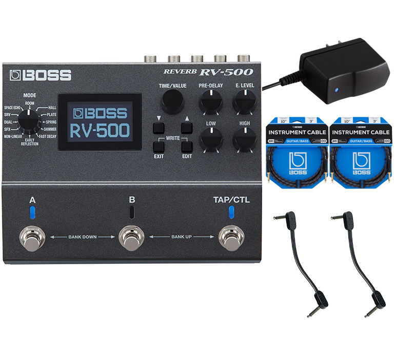 BOSS / RV-500 REVERB [ACアダプター + ギターケーブル・パッチ