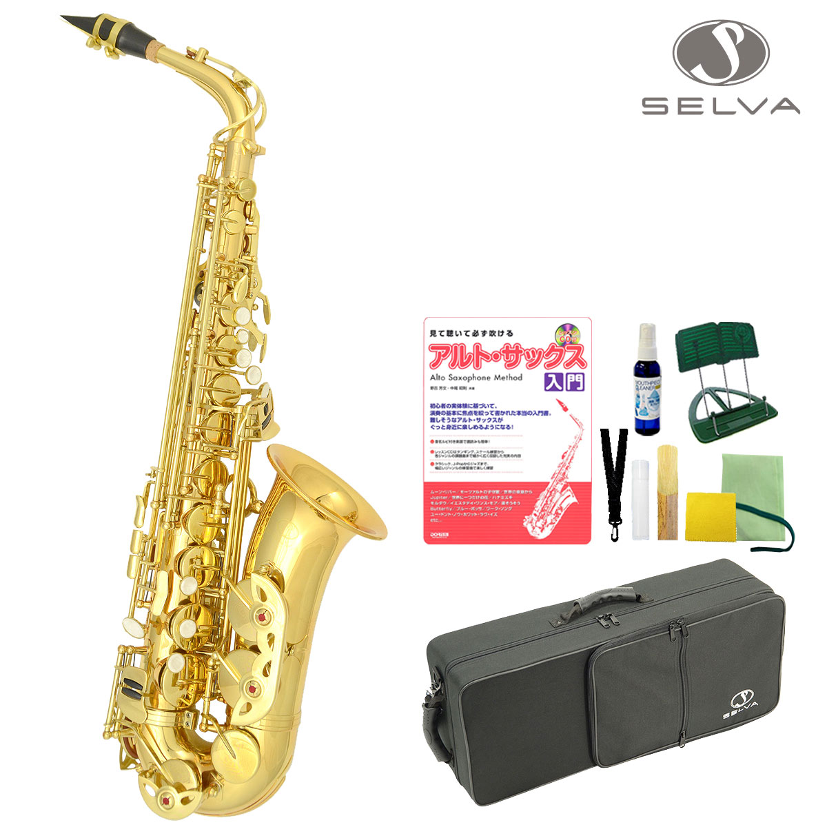 アルトサックス 初心者セット 入門用 E Saxophone 吹奏楽 668