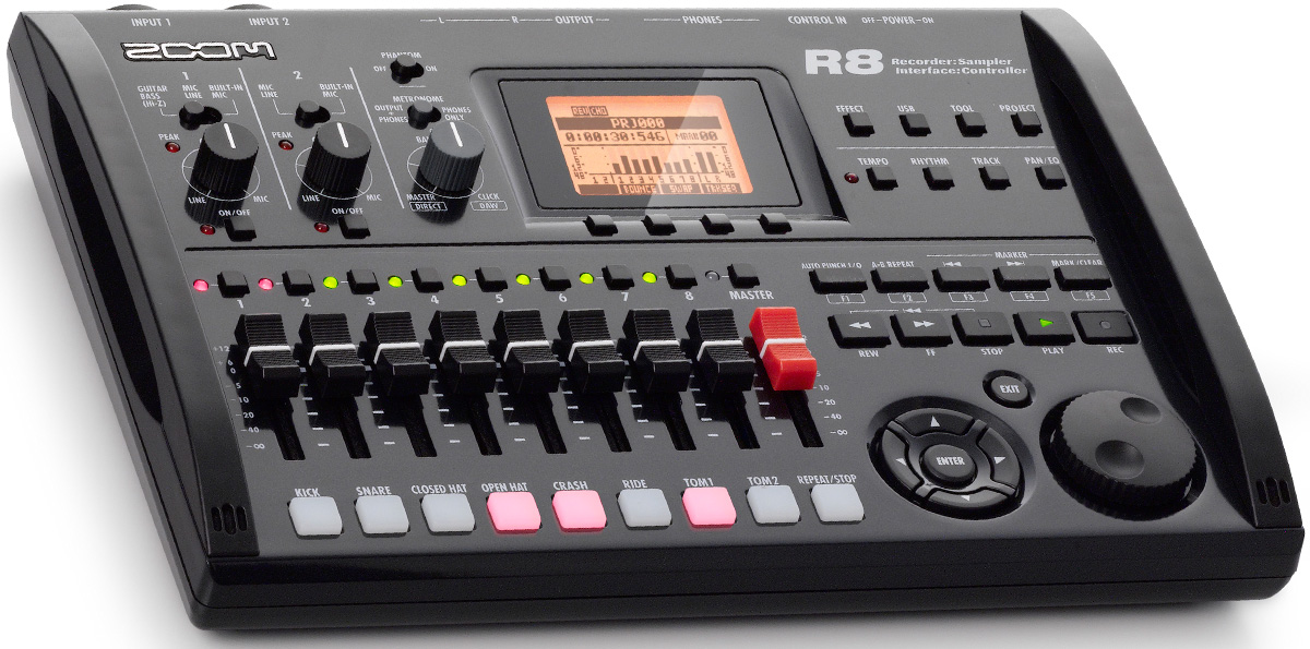 Zoom R8 マルチトラックレコーダー ＆フットスイッチFS01付き