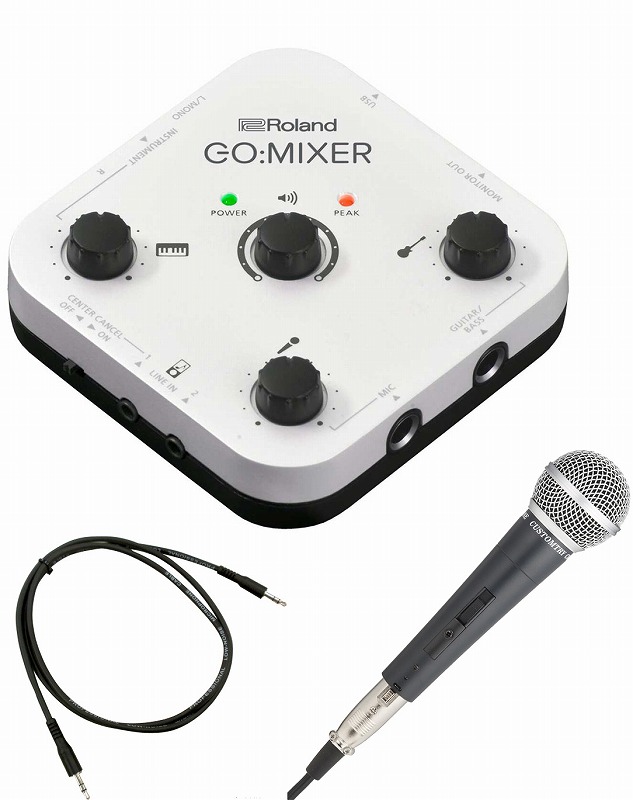 Roland ローランド / GO:MIXER 【マイク＆ケーブルセット！】Audio Mixer for Smartphones (GOMIXER)  スマートフォン専用オーディオ・ミキサー