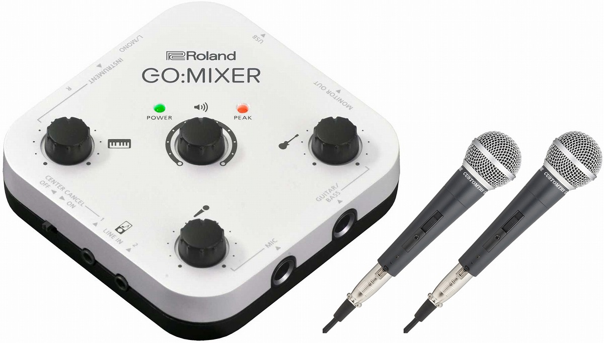 Roland ローランド / GO:MIXER 【マイク2本セット！】Audio Mixer for Smartphones (GOMIXER)  スマートフォン専用オーディオ・ミキサー