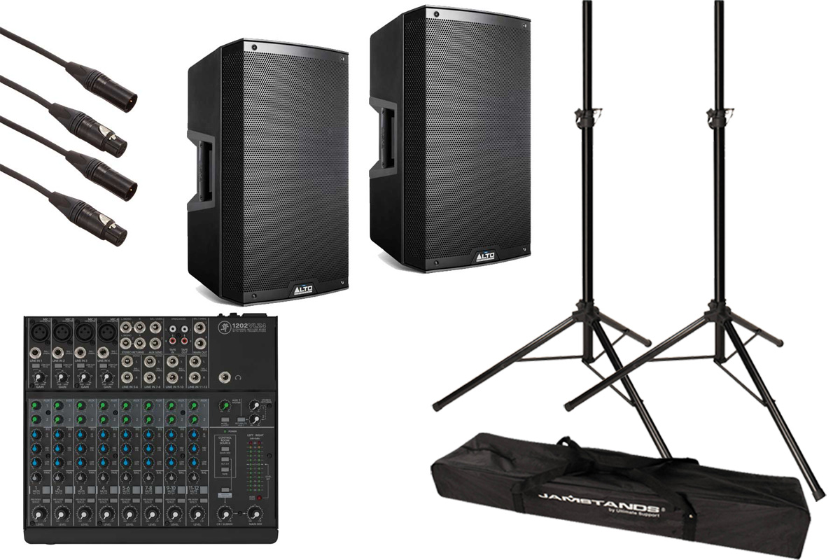 ALTO RMX1508 パワードスピーカー セット ALTO RMX1508 パワードスピーカー セット 簡単セッティング