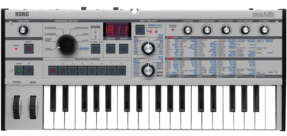 KORG / microKORG PT 台数限定プラチナカラー 【専用ケース